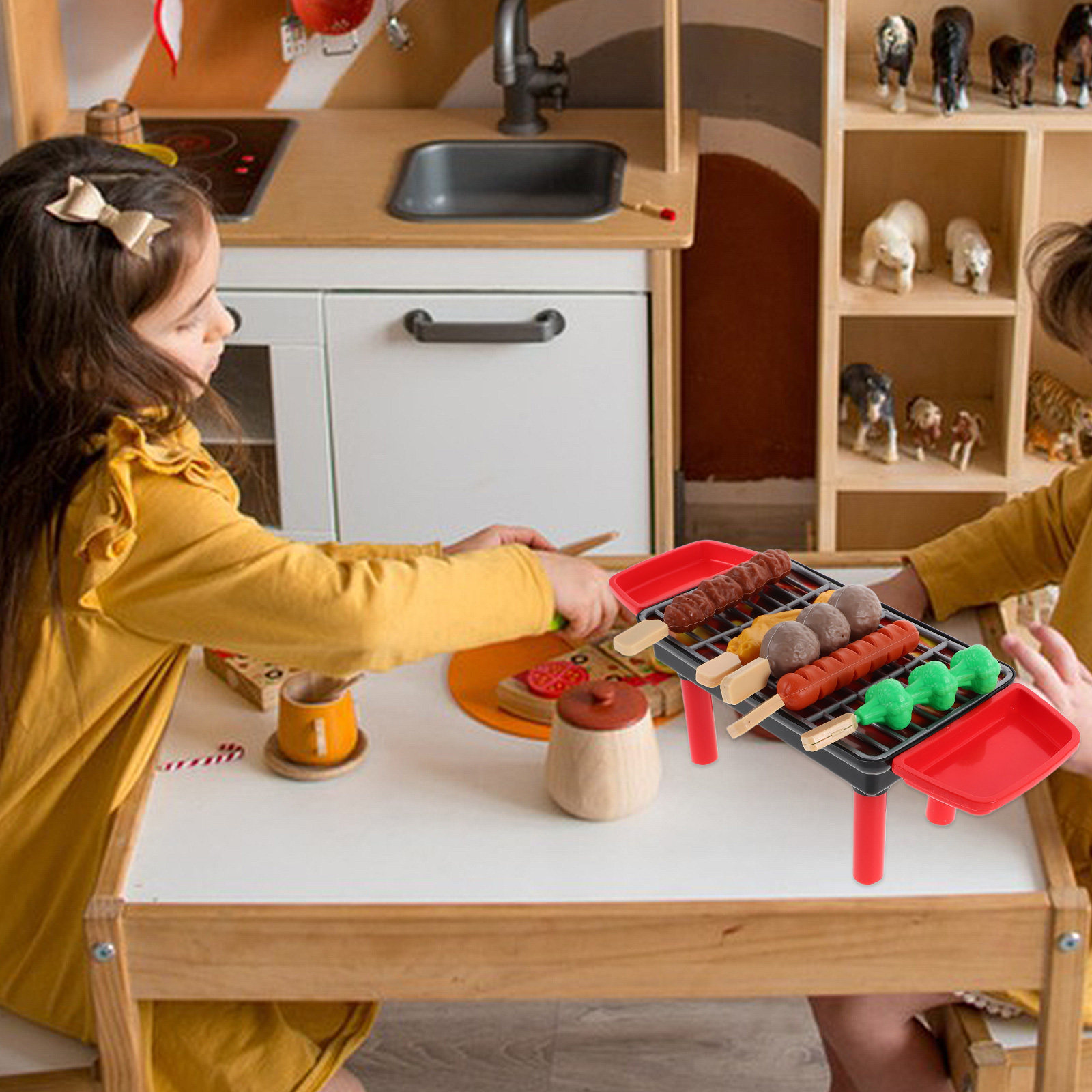 Kids Outdoor Grill Set - 20-częściowy zestaw do grillowania dla dzieci