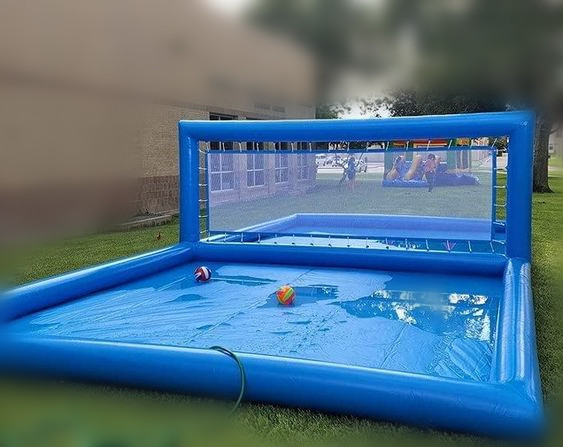 Kids Outdoor Volleyball Net - Przenośna, dmuchana siatka do siatkówki dla