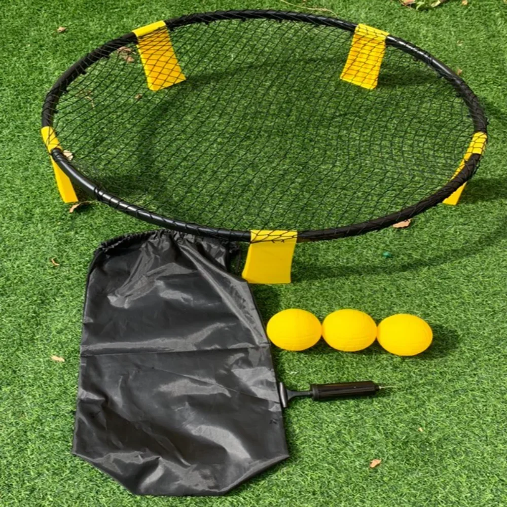 Kids Outdoor Volleyball Net - Zestaw do mini wolejówki plażowej, sprzęt