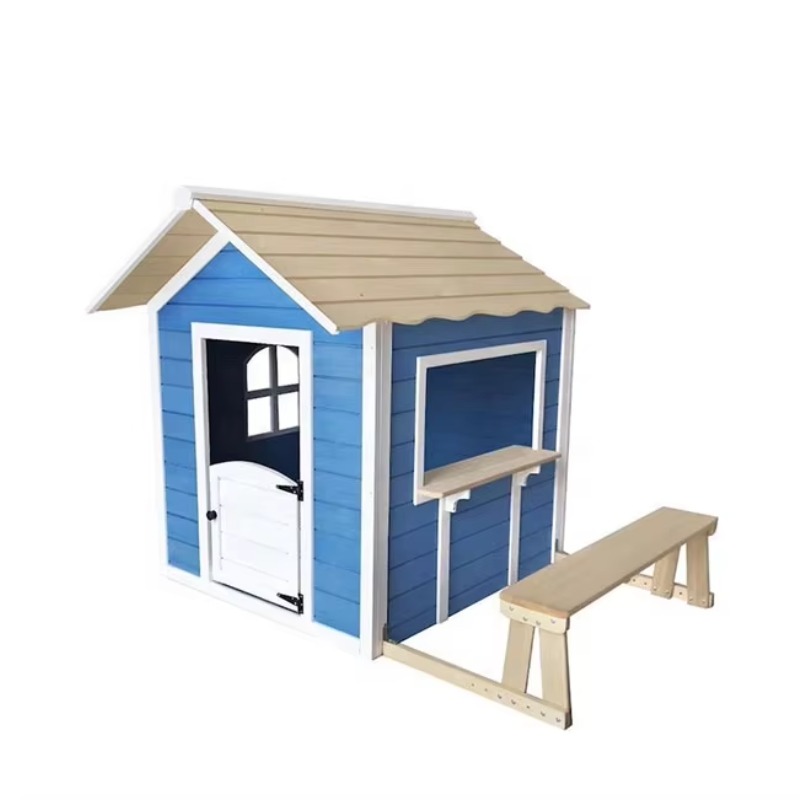 Kids Outdoor Cubby House - Drewniany domek dla dzieci do zabawy