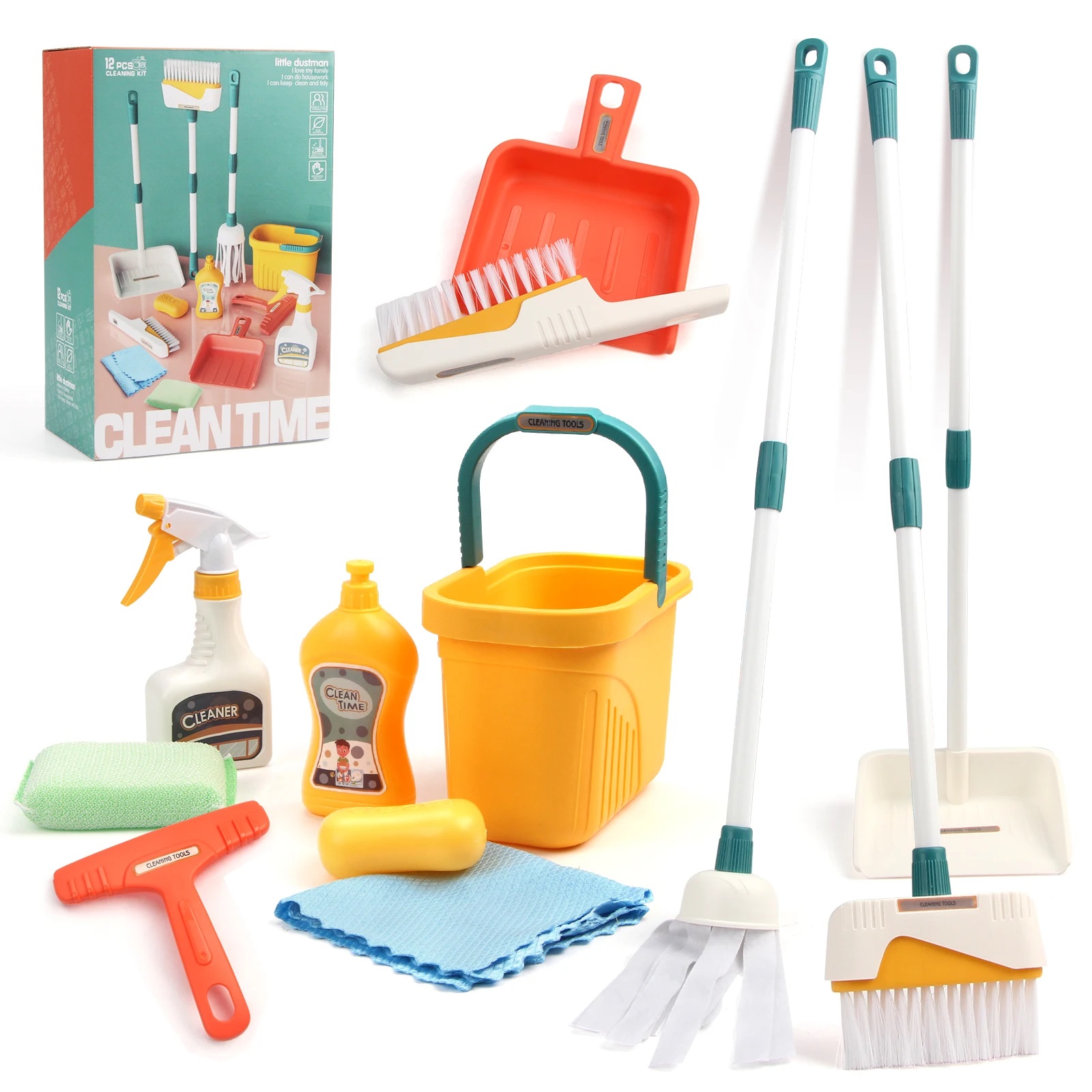 Kids Outdoor Broom - 12 sztuk / zestaw Zestaw do