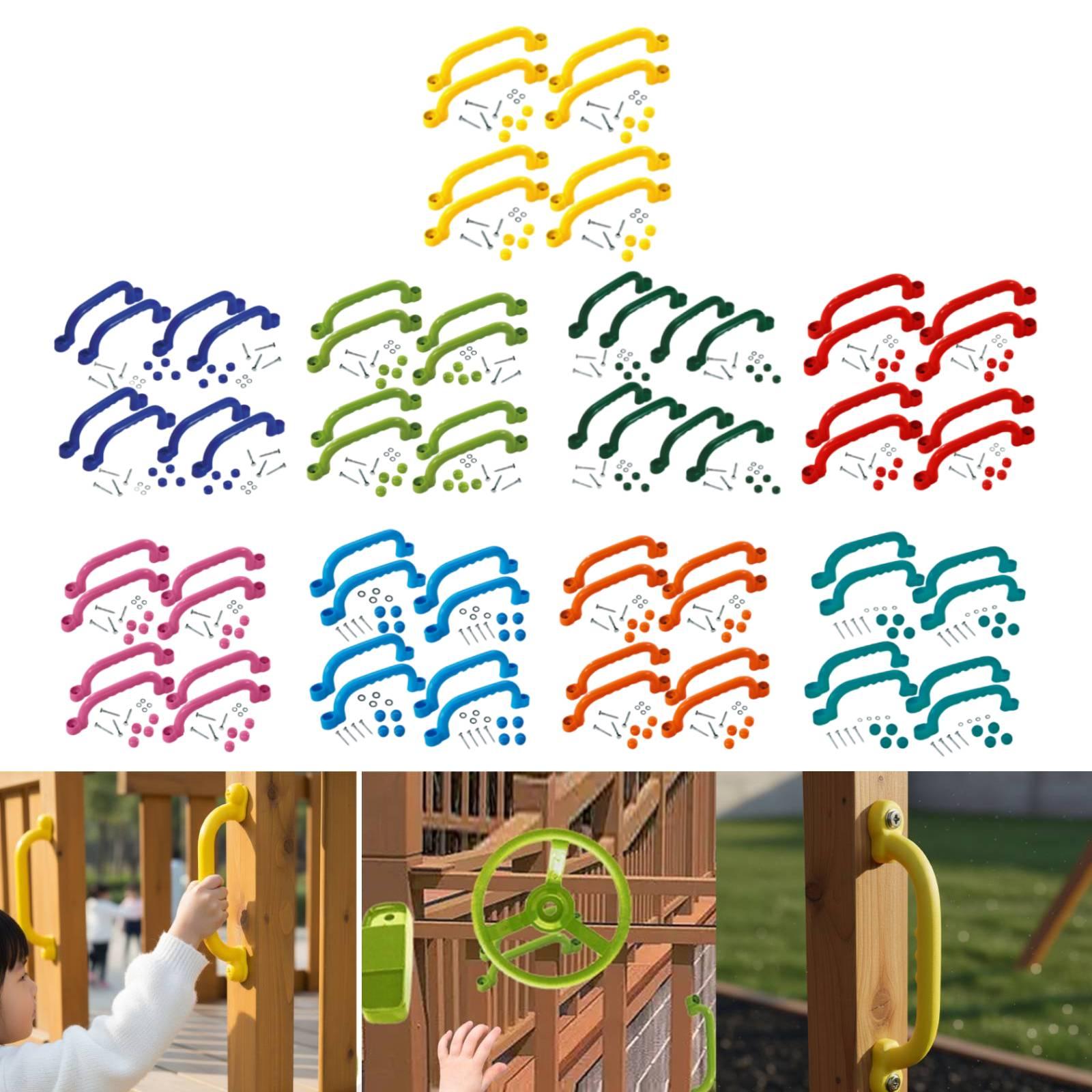 Kids Outdoor Climbing Frame - 8 szt. Uchwyty do drabinki wspinaczkowej,