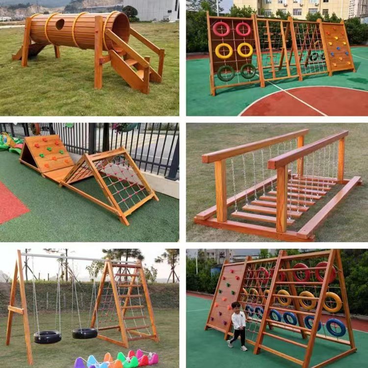 Drewniana zabawka do wspinaczk – Kids Outdoor Climbing Frame recenzja i cena