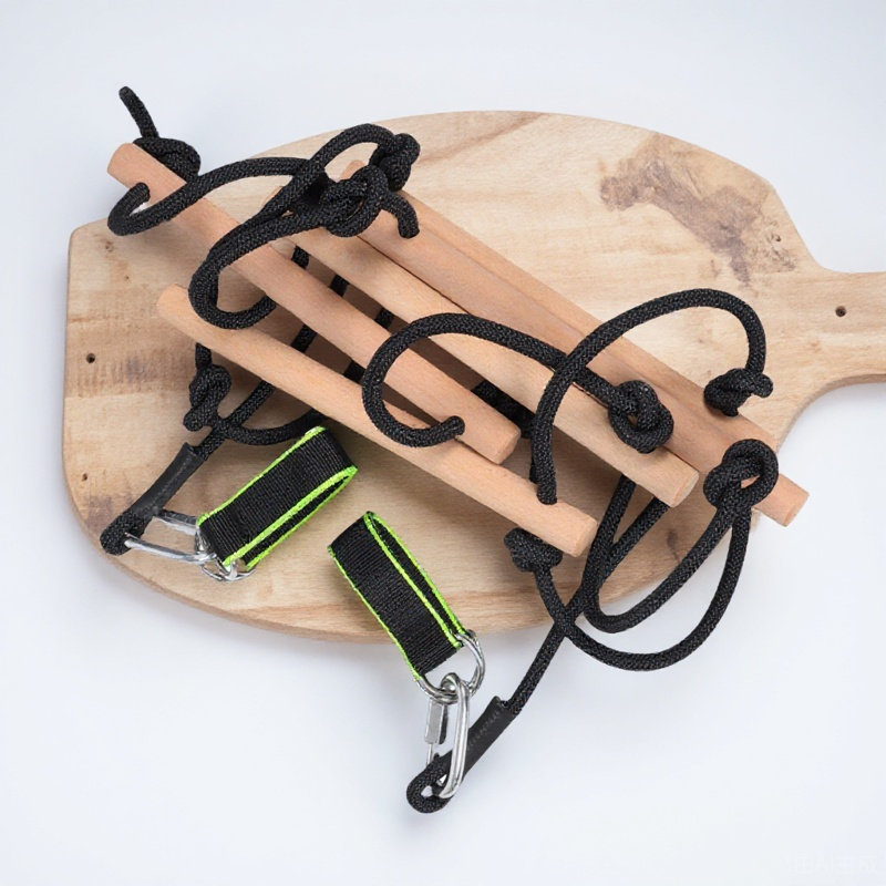 1 zestaw drewnianej drabiny z  – Kids Outdoor Climbing Frame recenzja i cena