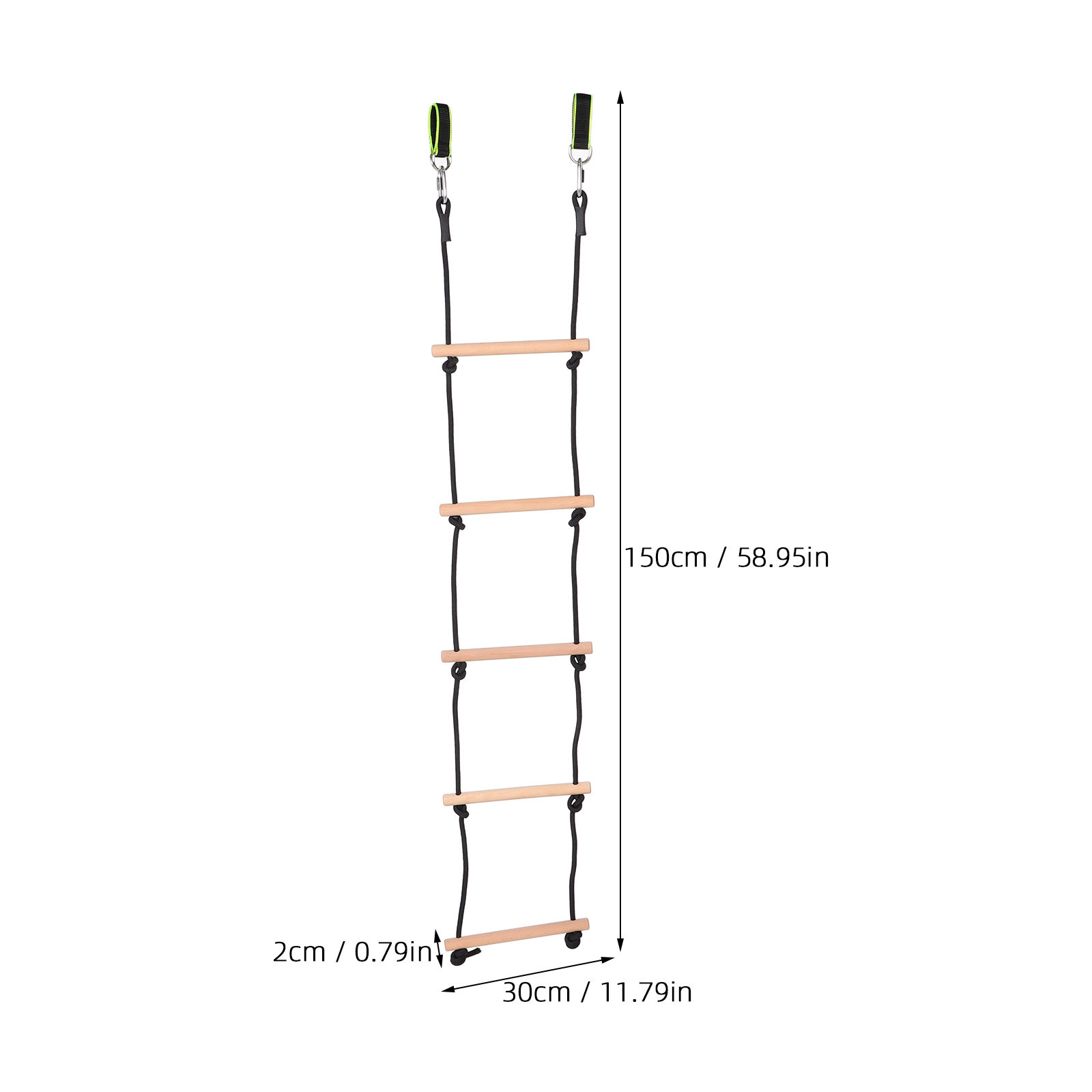 1 zestaw drewnianej drabiny z  – Kids Outdoor Climbing Frame recenzja i cena