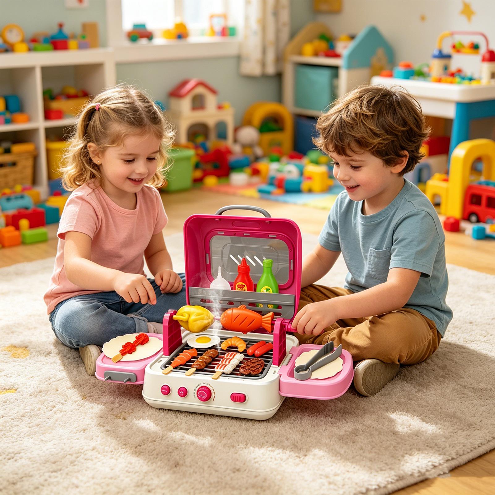 Interaktywny grill dla dzieci  – Kids Outdoor Grill Set recenzja i cena
