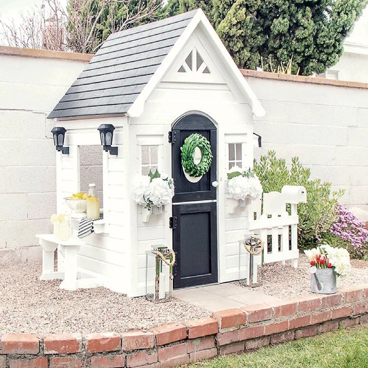 Prosty domek do zabawy z ogrod – Kids Outdoor Cubby House recenzja i cena