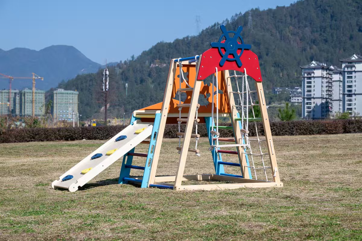 Duża, solidna drewniana konstr – Kids Outdoor Climbing Frame recenzja i cena