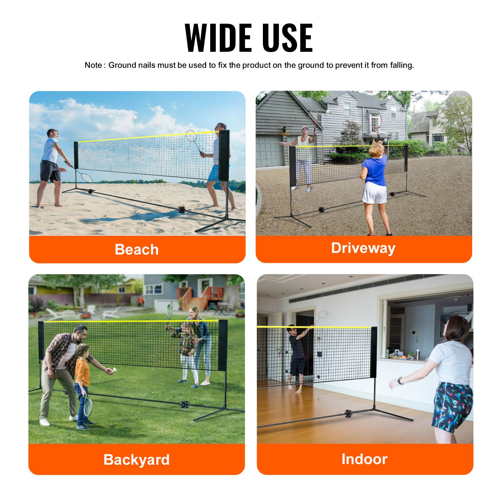 Siatka do badmintona, siatka d – Kids Outdoor Volleyball Net recenzja i cena