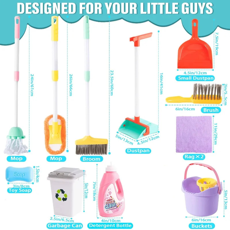 16-częściowy zestaw do sprząta – Kids Outdoor Broom recenzja i cena
