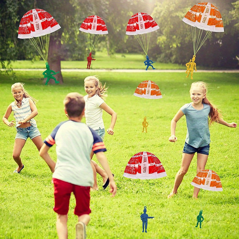 10/100 sztuk zabawek spadochro – Kids Unique Outdoor Toys recenzja i cena