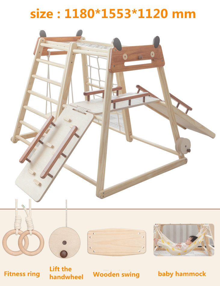 Drewniana drabinka wspinaczkow – Kids Outdoor Climbing Frame recenzja i cena