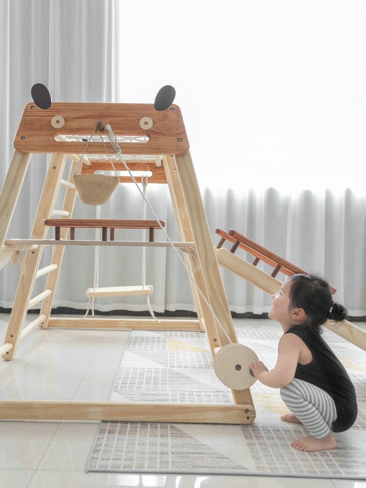 Drewniana drabinka wspinaczkow – Kids Outdoor Climbing Frame recenzja i cena