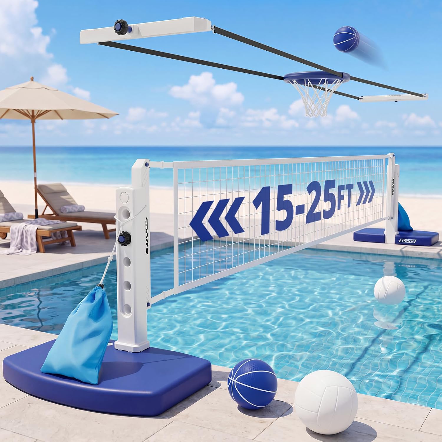 Zestaw do siatkówki i koszyków – Kids Outdoor Volleyball Net recenzja i cena