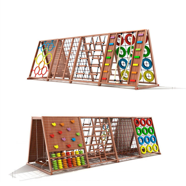 Drewniany zestaw do wspinaczki – Kids Outdoor Climbing Frame recenzja i cena