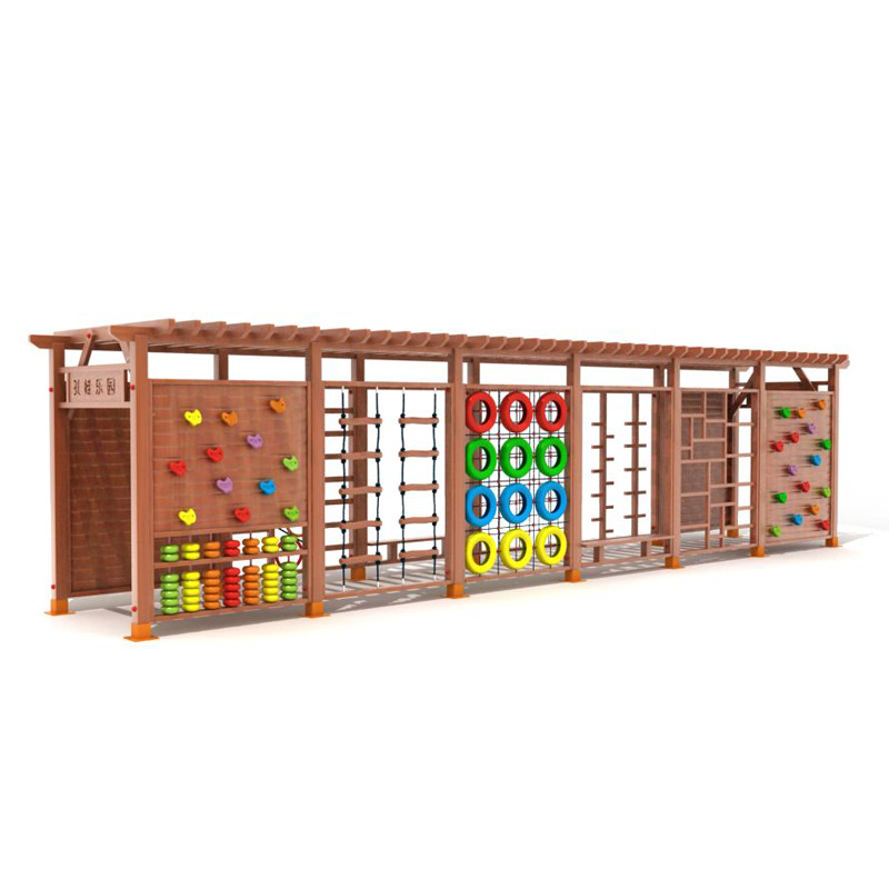 Drewniany zestaw do wspinaczki – Kids Outdoor Climbing Frame recenzja i cena