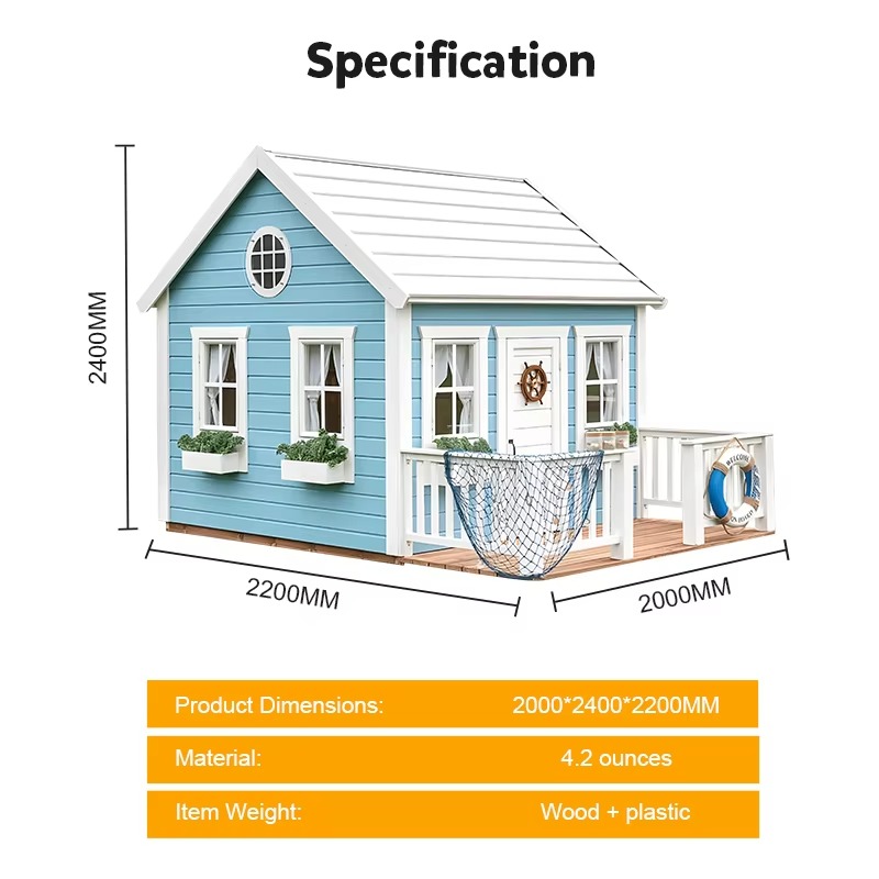 Drewniany domek dla dzieci do  – Kids Outdoor Cubby House recenzja i cena